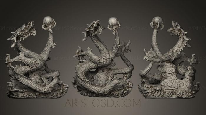 Figurines of griffins and dragons (STKG_0034) 3D model for CNC machine